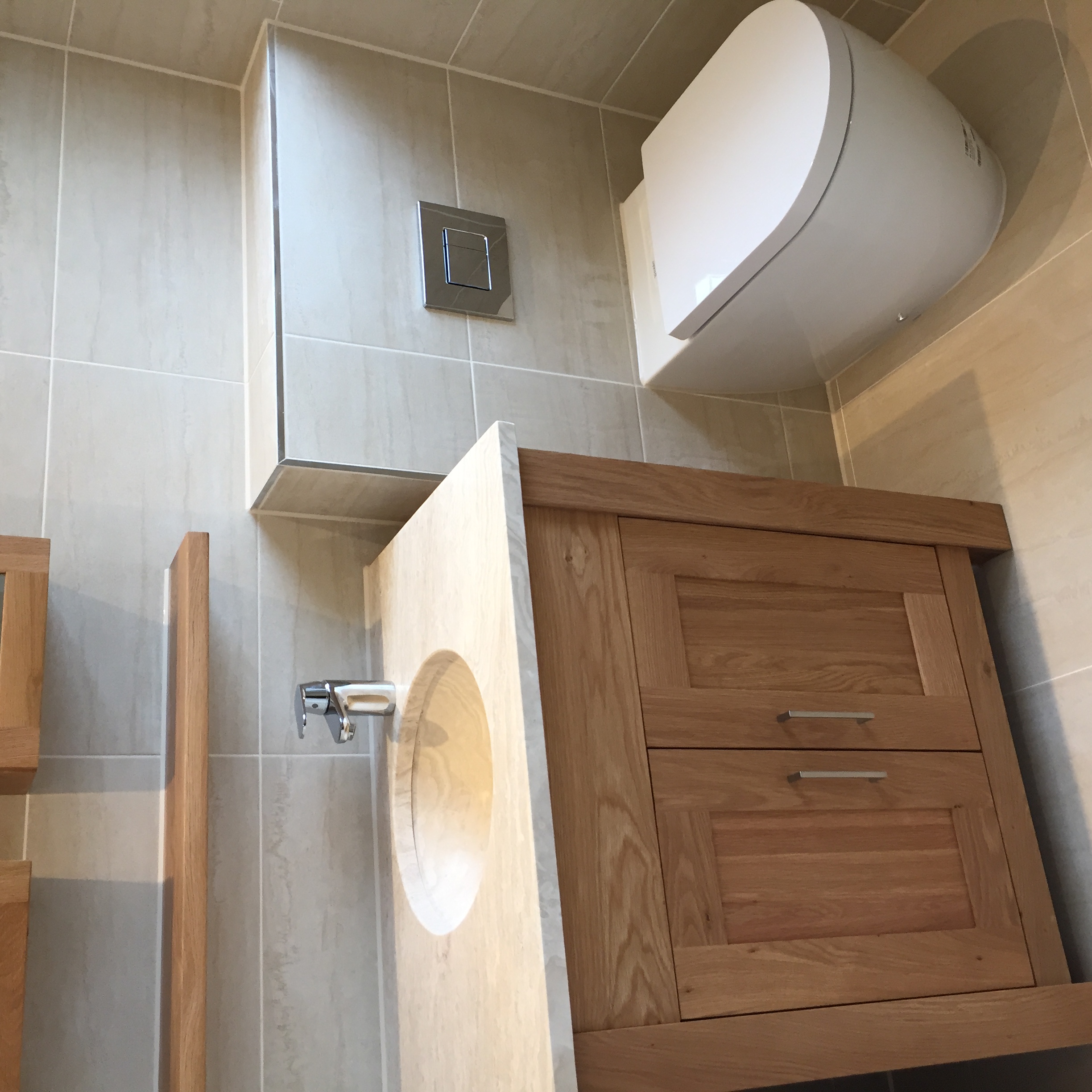 Bathroom refit with modern fixtures